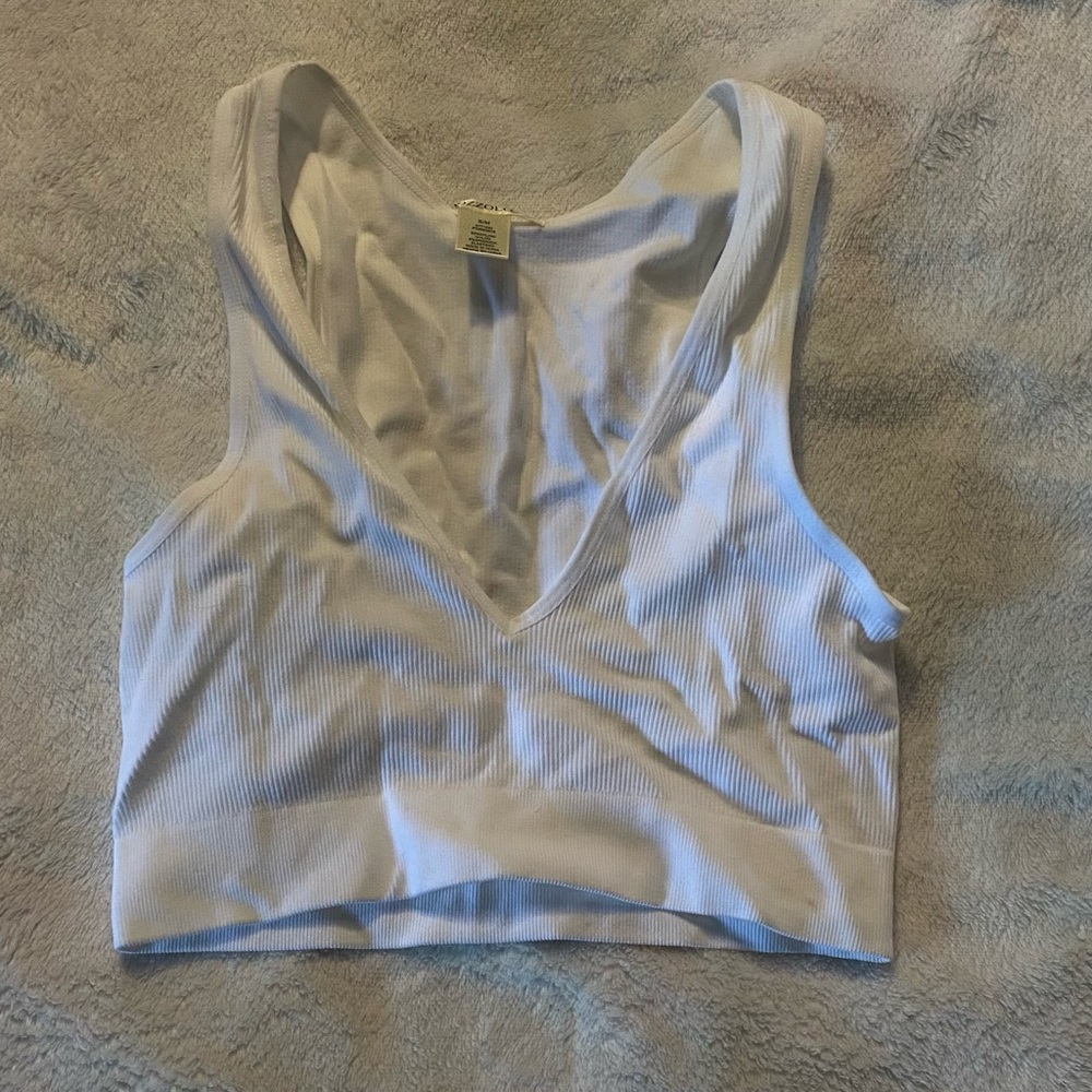 Cropped White T-Shirt